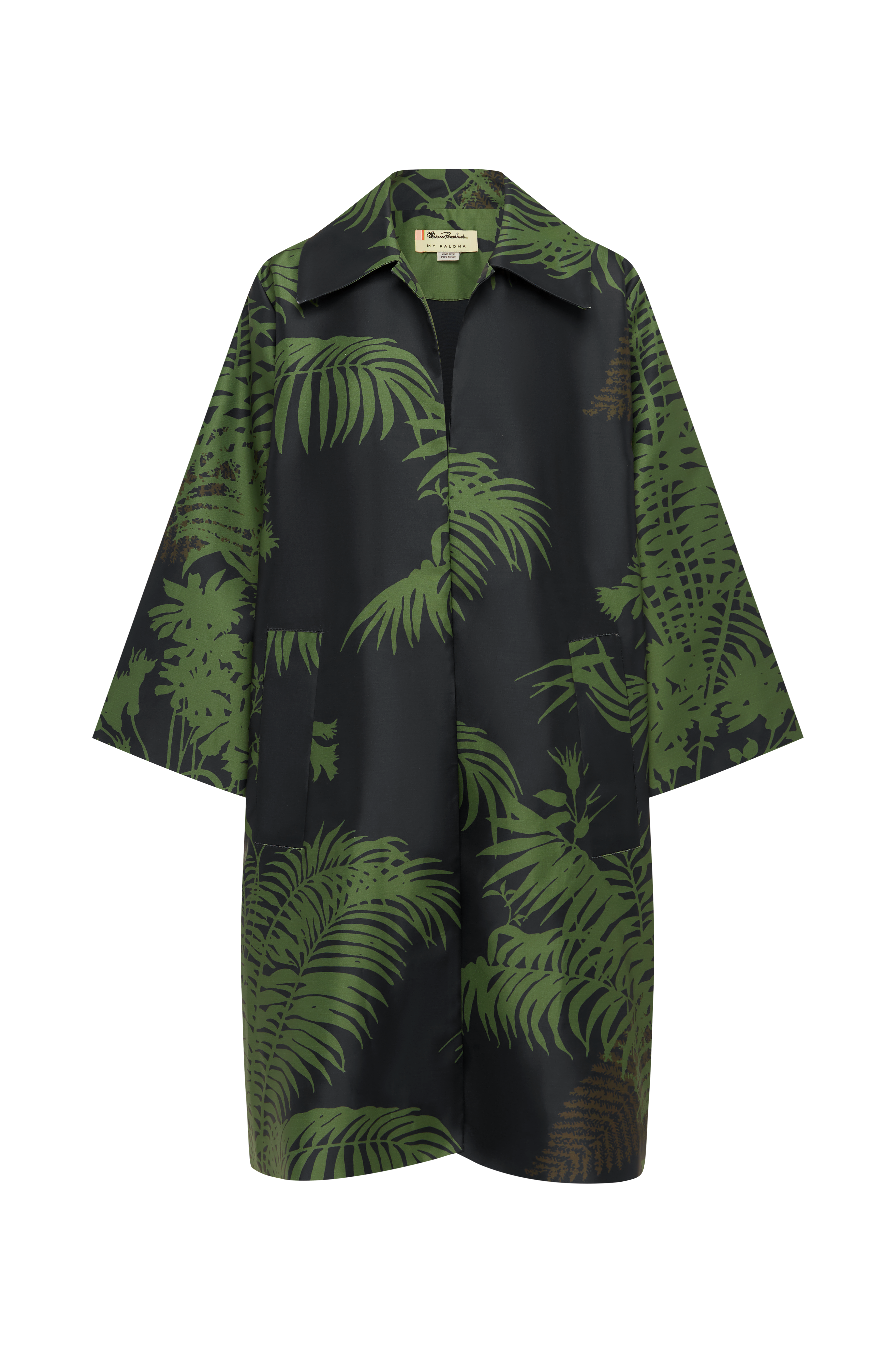 Shadow Floral oversized light coat